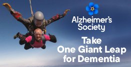 Tandem Skydive for Alzheimer's Society